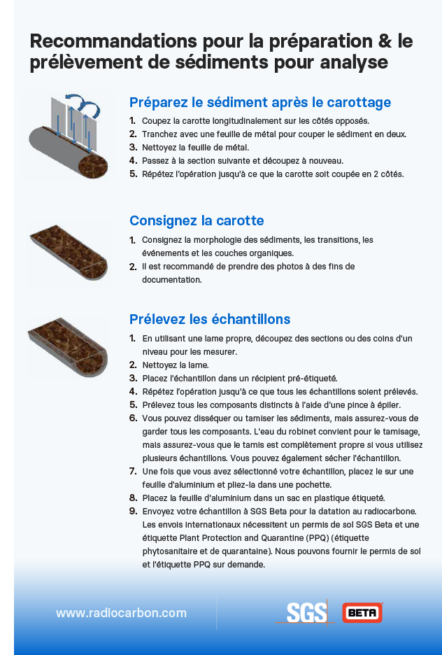 SGS Beta Sediment Sampling Guide - French