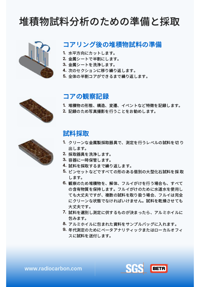 SGS Beta Sediment Sampling Guide - Japanese